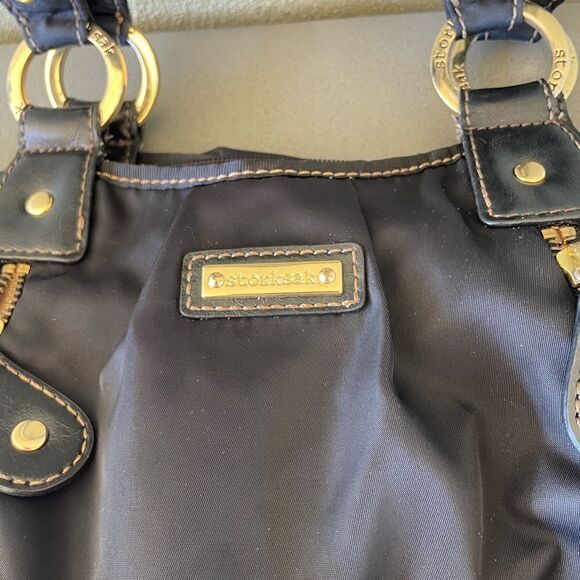 Storksak Olivia Black Nylon Diaper Bag - Picture 3 of 15